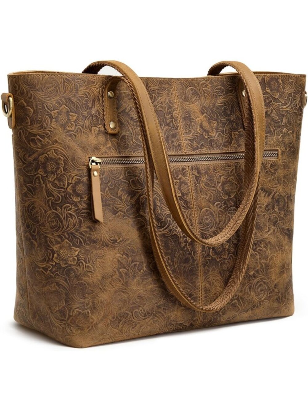 Stylish Large Leather Tote Bag for Women - Perfect Work & Everyday Handbag
